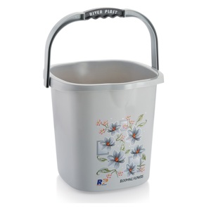 Plastic <b>Bucket</b> 20L Durable Blooming Flowers Design <b>Mop</b> <b>Bucket</b> Simple Style In Stock - Product Image 1