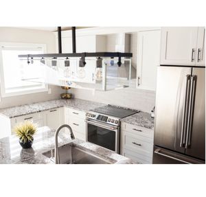 Armoire de cuisine blanche CANA style Shaker, prix d'usine, sur mesure OEM, vente en gros, cuisine modulaire à fermeture amortie avec espace pour évier - Product Image 6