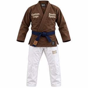 Uniforme de Artes Marciales BJJ para Adultos con Logotipo Bordado Personalizado y Chaqueta de Entrenamiento Estilo Envolvente Personalizada, Traje de Jitsu - Product Image 1