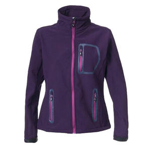 Veste softshell imperméable pour femme, coupe-vent, doublée polaire, pour randonnée en montagne, respirante, vêtements de sport, couleur violette - Product Image 1