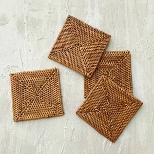 Kitchen accessories rattan tea cup <b>coasters</b> high quality <b>coaster</b> blanks braided <b>drink</b> saucer - Product Image 6