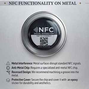 Moneda Inteligente NFC Moderna Premium, Tarjeta de Visita de Metal Antigua Grabada con Láser Personalizada y Moneda de Desafío con Acabado Chapado en Oro, Coleccionable - Product Image 4