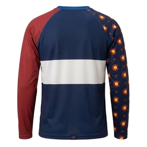 Maillot à manches longues personnalisé avec drapeau national, vêtements de sport d'équipe personnalisés - Product Image 2