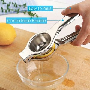 Presse-citron en acier inoxydable à succès, poignée confortable, compatible lave-vaisselle, outil de cuisine moderne multifonction pour jus de citron - Product Image 4