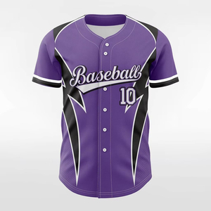 Maillots de baseball personnalisés de qualité supérieure, imprimés sur mesure, respirants, 100 % polyester, séchage rapide, anti-UV, grandes tailles, noms personnalisés - Product Image 1