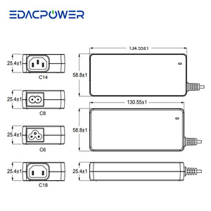 19~24V 90W 4.73A Max. EA1093XF Series AC/DC Desktop <b>Adapter</b> for ITE Use for LED Light - Product Image 2
