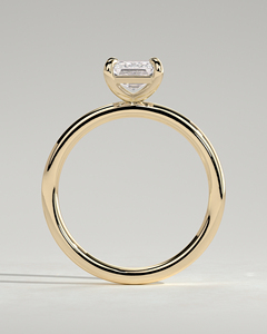 แหวนเพชรเม็ดเดี่ยวทรงเหลี่ยมมรกต 2 กะรัต ทองคำแท้ 14K เพชรเพาะเลี้ยงในห้องปฏิบัติการ ตัวเรือนแบบ 4 กรงเล็บ ระดับความสะอาด E VVS2 เครื่องประดับหมั้นสุดหรู ปี 2026 - Product Image 2