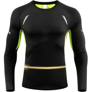 T-shirt d'entraînement pour homme à manches longues, léger, respirant et à séchage rapide, pour le sport en plein air, la salle de sport, le tennis, le yoga - Product Image 1