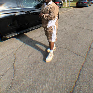 2026 Wholesale Customize 100% Cotton Quarter Zipper <b>Jacket</b> Windbreaker Quick Dry Summer Short Set High Quality - Product Image 5