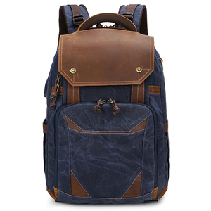Mochila de Lona Vintage para Fotografía, Bolsa para Cámara DSLR, Mochila para Computadora Portátil, Impermeable, Transpirable, para Viajes al Aire Libre - Product Image 3