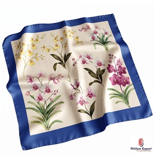 Pañuelo Cuadrado Estampado, Tela Ligera de Primera Calidad, Accesorios de Moda Elegantes, Suministro al por Mayor, Fabricante Personalizado OEM ODM - Product Image 3