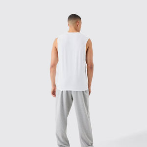Camiseta sin Mangas Casual para Hombre de Jazo Industries, Tejida, 100% Algodón, Transpirable, 220g, MOQ Bajo, Precio Económico - Product Image 2