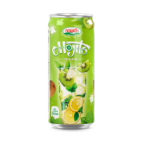 Nouveautés Boissons Mojito Soda Citron Menthe 320ml Boissons non alcoolisées en conserve Usine de Nawon à base de fruits au Vietnam Échantillon gratuit OEM