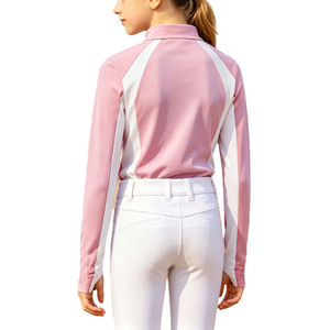 Womens Casual <b>Horse</b> <b>Riding</b> Shirt Equestrian Training <b>Top</b> Soft Breathable Stretch Outdoor Sportswear Custom Logo - Product Image 2