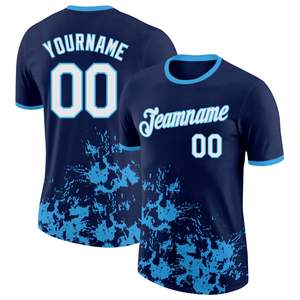 Camiseta de Béisbol Profesional con Estampado Sublimado, Poliéster que Absorbe la Humedad, Unisex para Adultos, Nombre del Equipo 00, Cuello Redondo, Manga Corta - Product Image 1