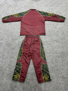 2026 Casual Wear <b>Trouser</b> and Jacket 100% Nylon Water Proof Reflective Lines Camo Design Windbreaker Tracksuit For <b>Men's</b> - Product Image 2