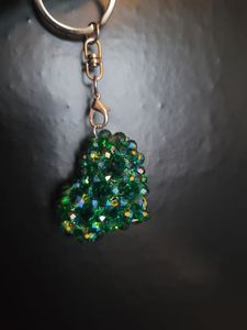 Handmade Embroidery Beaded Keychain Boho Chic Decorative <b>Bag</b> <b>Charm</b> for Women - Product Image 5