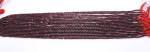 Cuentas de granate rodolita natural AAA en forma de tubo liso, 4x6 mm, granate rojo, cuentas sueltas lisas en forma de tubo, 15 pulgadas, para la fabricación de joyas. - Product Image 6