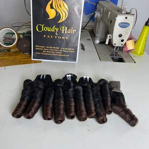 Paquetes de rizos de rebote vietnamitas sin procesar Extensiones de cabello humano Paquetes de tejido de color natural Precio al por mayor - Product Image 3