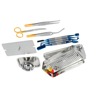 Kit Profesional de Herramientas Dentales para Rellenos de Composite, Tijeras y Pinzas con Mango TC Dorado, Esterilización Autoclavable, Set en Caja, Pakistán - Product Image 4