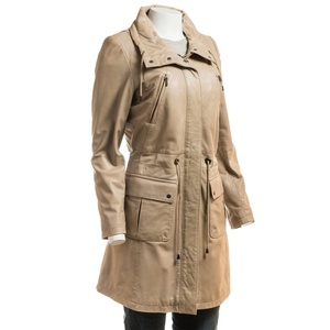 <b>Top</b> Trending Custom Turn down Collar Design Women's Leather Jackets With Satin Lining Full Sleeve for Autumn and Winter - Product Image 1