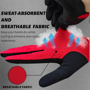 Gants de cyclisme personnalisés pour l'hiver, demi-doigts, respirants et rembourrés, pour le sport et la conduite - Fabrication OEM au Pakistan - Product Image 2