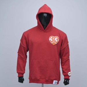 เสื้อฮู้ดปักลายหัวใจสีแดง 313 เสื้อสเวตเชิ้ตผู้ชายลำลองผ้าฝ้ายมีกระเป๋าหน้า เสื้อฮู้ดสำหรับผู้ชายและผู้หญิงสำหรับใส่ในฤดูใบไม้ร่วง พร้อม OEM - Product Image 1