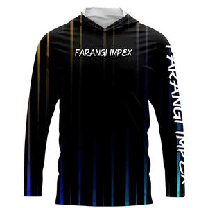 Sudadera con Capucha de Pesca con Estampado de Leopardo para Hombre, Personalizada, Resistente, de Secado Rápido, Sublimada, Ropa Deportiva para Exteriores, Protección UPF 50, Camiseta de Poliéster - Product Image 5