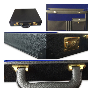<b>Masonic</b> Regalia Black Faux Leather Eco-friendly Durable Square Shape Apron Case with Soft Case Handle Customizable Color MM WM - Product Image 5
