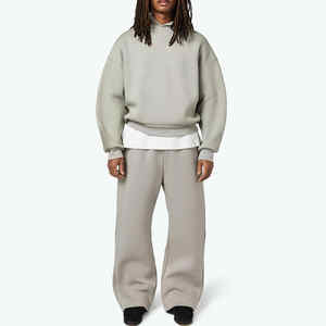 Survêtement de sport décontracté pour hommes-Pull baggy d'hiver Fabricant personnalisé 600GSM Sweat-shirt en polaire lourd avec logo respirant - Product Image 1