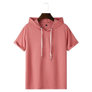 Custom Design <b>Men</b> T Shirt <b>Hoodies</b> Lightweight Top Trend New Arrival Half <b>Sleeves</b> Sports Wear T Shirt <b>Hoodies</b> with Cheap Price - Product Image 5