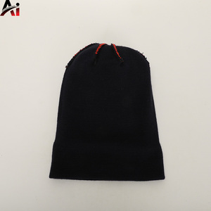 personalized adult winter beanies wholesale oem custom logo 100% acrylic fisherman knit ribbed cuff <b>hat</b> 2026 - Product Image 2