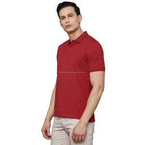 T-shirt polo à manches courtes pour homme, taille personnalisée, confortable, anti-boulochage, en coton imprimé, tissu extensible tricoté, livraison DDP - Product Image 4