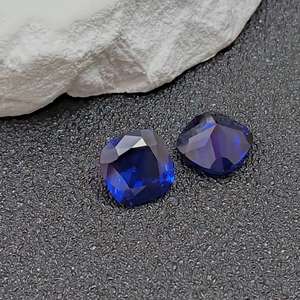 Intense <b>Blue</b> Spinel Square Faceted Gemstone Cushion Cut Loose Spinel Multiple Sizes Ideal For Jewelry Casting Wholesale - Product Image 6