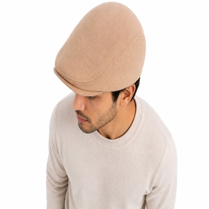 Unisex <b>Beret</b> Flat Hat Newsboy Style Soft Cotton Vintage Casual Classic Outdoor Neutral Fashion Headwear - Product Image 1