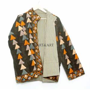 Chaqueta Cotrise Bordada a Mano, Diseño Vintage, Ecológica, Transpirable, Forrada de Algodón, para Invierno, Primavera y Verano, Ropa de Abrigo para Fiestas - Product Image 6