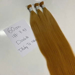 Super calidad 7,43 Color doble dibujado 12 pulgadas Natural recto cabello humano vietnamita suministro a granel - Product Image 6