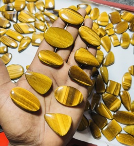 Trimurti Gems <b>Cheap</b> Price Lot Natural Yellow Tiger Eye Cabochon Loose Beads AAA Grade Mix Shape 15-50mm Color Play/Fire DIY - Product Image 1