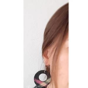 Indian Manufactured Of Round Light <b>Black</b> Wooden <b>Dangle</b> <b>Earring</b> Fashion Jewellery for Ladies Daily and Evening Use For Sale - Product Image 3