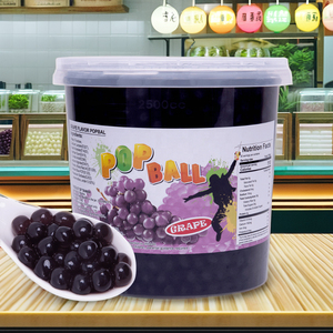 ส่วนผสมชาไข่มุกป๊อปปิ้งรสสตรอว์เบอร์รี 3.2 กก. ถังพลาสติกสีชมพูใส ปินซาน เอสทีอาร์ - Product Image 3