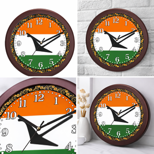 Horloge murale personnalisée avec portrait de leader, impression possible, pour Thanksgiving et Noël, décoration de bureau et de salon - Product Image 2