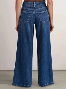 Pantalon palazzo élégant pour femme, coupe large, taille haute, décontracté, léger et respirant, idéal pour le bureau et les occasions décontractées - Product Image 3