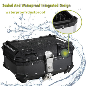 Baúl de Motocicleta Impermeable de Aleación de Aluminio de 25L, Caja de Almacenamiento <span class=keywords><strong>para</strong></span> Motocicleta, Baúl Trasero Superior <span class=keywords><strong>para</strong></span> Motocicleta - Product Image 4