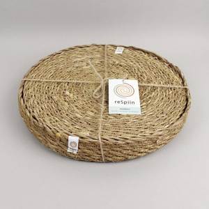 Handmade Natural Seagrass Table Mat | Woven Braided <b>Placemat</b> Eco Friendly Heat Resistant Minimalist Set of 4 Packaging - Product Image 6