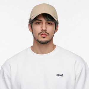 Oneten Apparel <b>Men's</b> <b>White</b> Crew Neck Pullover <b>Sweatshirt</b> Solid Minimalist Casual Top - Product Image 6