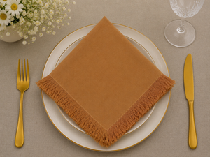 Serviette de table carrée réutilisable en coton et lin de luxe 50x50cm pour la salle à manger à domicile - Product Image 3