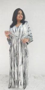 ซื้อ kaftans มัดย้อมคุณภาพพรีเมี่ยมนุ่มเป็นมิตรต่อผิวทอด้วยคุณสมบัติเป็นมิตรกับสิ่งแวดล้อมดีไซน์แฟชั่นรอบเอวธรรมชาติ - Product Image 4