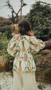 Chemisiers et hauts tendance pour femmes grandes tailles à motifs imprimés en coton biologique 100% pour le printemps et l'été - Product Image 2