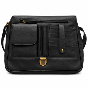 Sac à bandoulière en cuir de qualité supérieure pour homme, sac à bandoulière décontracté avec plusieurs compartiments, sac de voyage et de bureau - Product Image 2