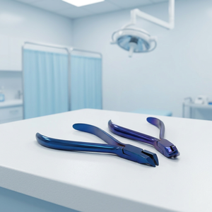 Coupe-fil manuel bleu pour extrémités distales dentaires, instrument chirurgical en acier inoxydable - Product Image 3